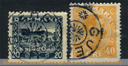 Denmark star postmarks Denmark star postmarks