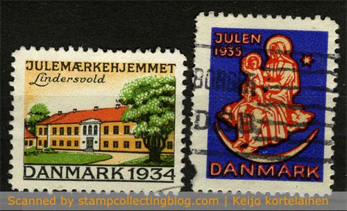 Old christmas seals from Denmark Old christmas seals from Denmark