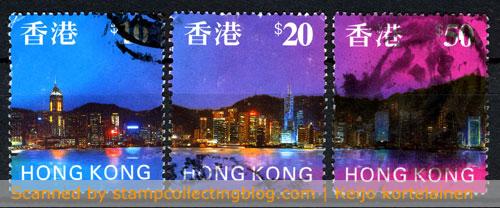 Hong Kong 1997 skyline stamp issue high values Hong Kong 1997 skyline stamp issue high values