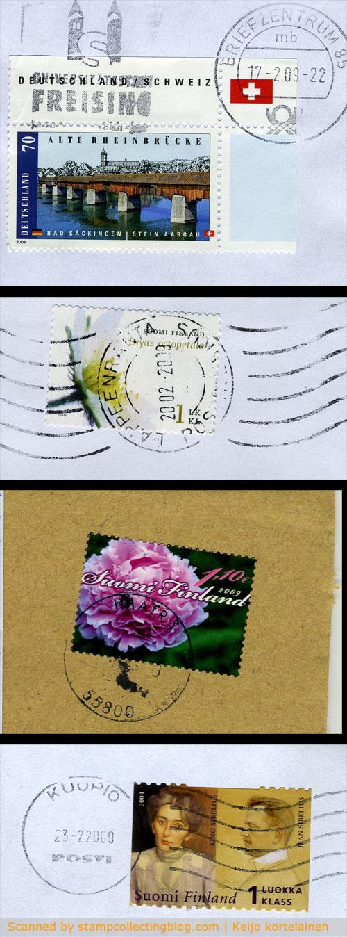 Stamps from incoming mail Stamps from incoming mail