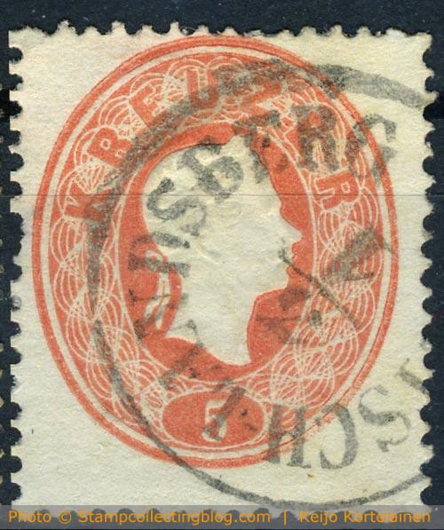 Austria 1860 Emperor Franz Joseph stamp