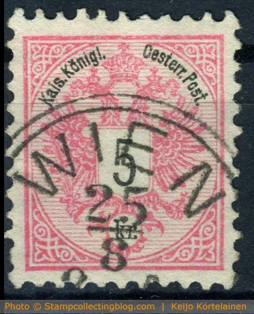 Austria 1883 Coat of Arms postage stamp