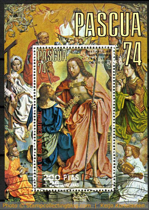 Equatorial Guinea 1974 easter souvenir sheet