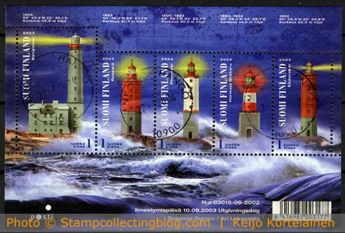 Lighthouses miniature sheet from Finland Lighthouses miniature sheet from Finland