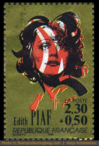 Edith Piaf Stamp from France Edith Piaf Stamp from France