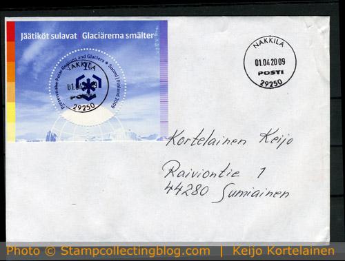 Finnish Global warming postage stamp Finnish Global warming postage stamp