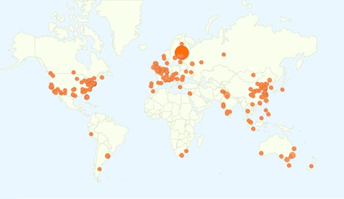 City view of blog readers