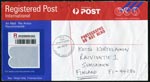 Incoming mail: International registered covers