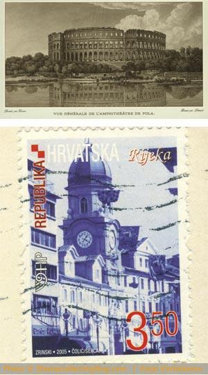 Card and stamp from Croatia