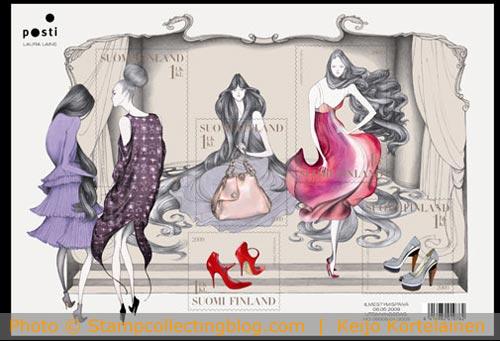 2009 Finland - Finnish fashion souvenir sheet 2009 Finland - Finnish fashion souvenir sheet