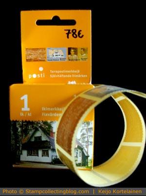 Finland roll of self-adhesive definitive postage stamps