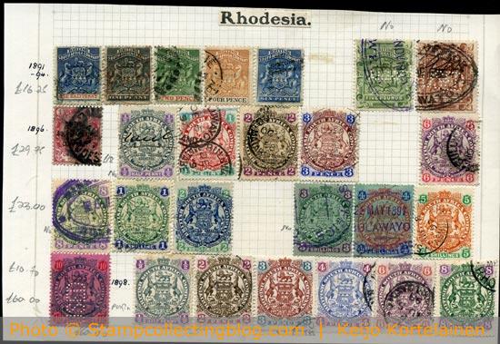 Rhodesia stamps lot