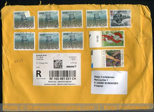Switzerland - Registered international cover Switzerland - Registered international cover