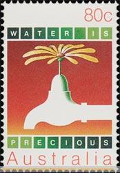 Australia - Water is precious stamp