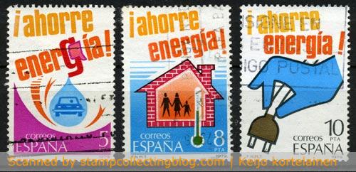 1979 Spain - Save Energy postage stamps