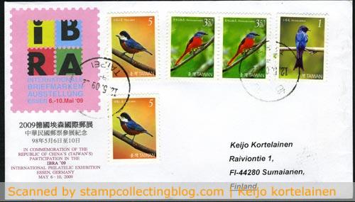 2009 Taiwan IBRA stamp show commemorative cover 2009 Taiwan IBRA stamp show commemorative cover