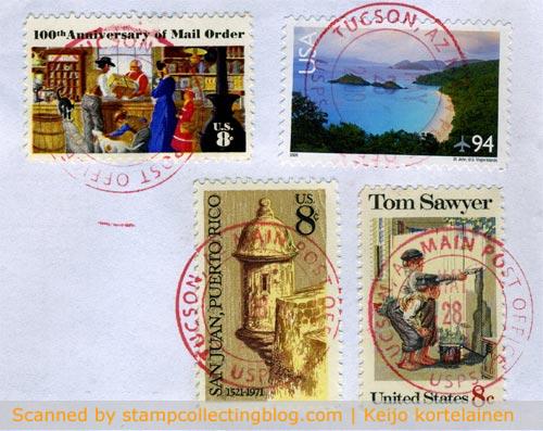 Nicely cancelled US stamps