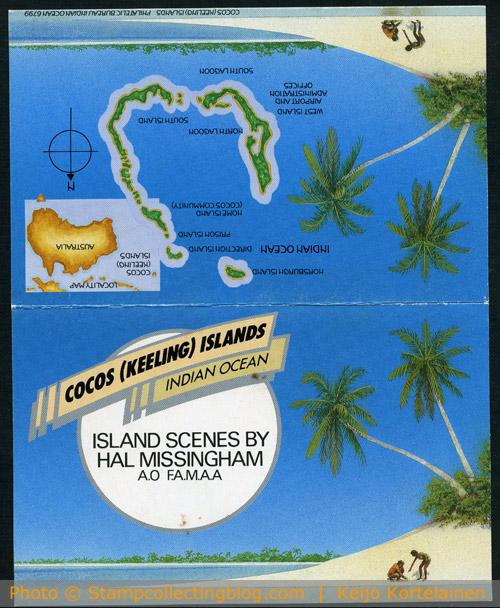 Cocos Keeling stamp package outside Cocos Keeling stamp package outside
