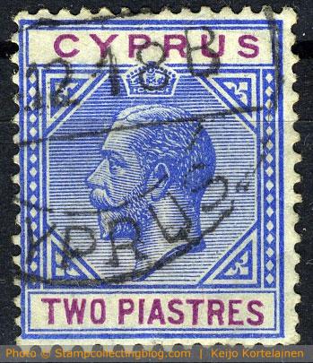 1912/15 Cypros - George V definitive, 2 piastres. Michel #62, cat. value 2.80€ 1912/15 Cypros - George V definitive, 2 piastres. Michel #62, cat. value 2.80€
