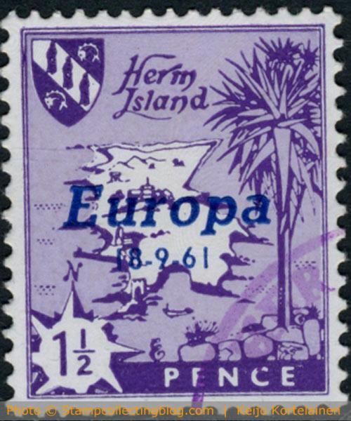 Herm Island 1961 Europa stamp