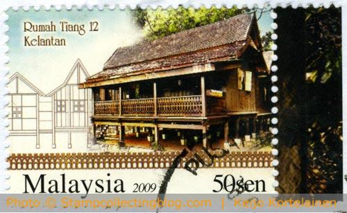 2009 Malaysia - Rumah Tiang 12 on postage stamp