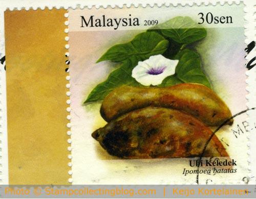 2009 Malaysia - Tuber plants commemoretive stamps featuring sweet potato 2009 Malaysia - Tuber plants commemoretive stamps featuring sweet potato