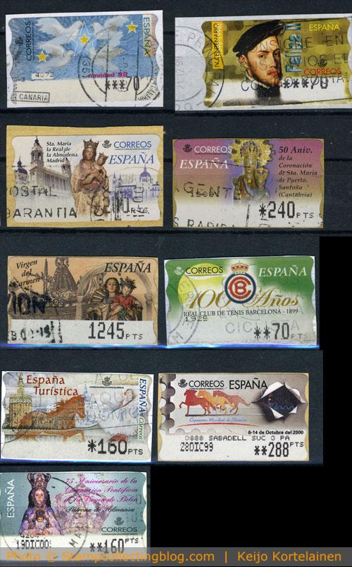 Spain,1999. Michel# ATM#25+26,28+31,34+33, 35+36,37 Spain,1999. Michel# ATM#25+26,28+31,34+33, 35+36,37