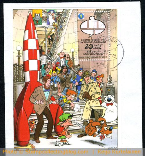 2009 Belgium - 20th Anniversary of Belgian Comic Strip Center miniature sheet 2009 Belgium - 20th Anniversary of Belgian Comic Strip Center miniature sheet