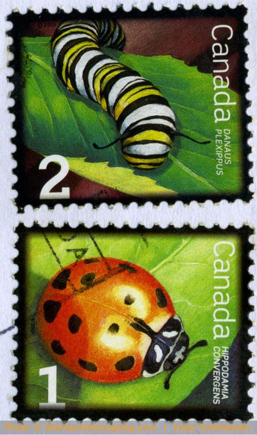 2007 Canada  - Beneficial insects on postage stamps