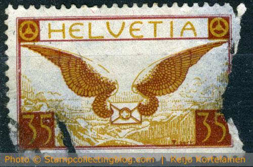 1929 Switzerland - Michel #233. In good condition this stamp could be worth 50-60€. Now it's a spacefiller worth nothing... 1929 Switzerland - Michel #233. In good condition this stamp could be worth 50-60€. Now it's a spacefiller worth nothing...