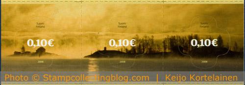 2008 Finland - Archipelago self adhesive stamps, cut to cross format 2008 Finland - Archipelago self adhesive stamps, cut to cross format
