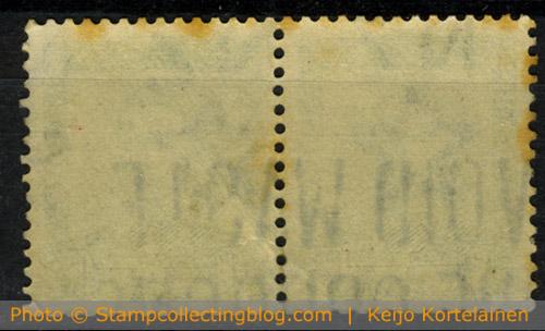 Some foxing on a 1930's New Zealand postage stamp Some foxing on a 1930's New Zealand postage stamp