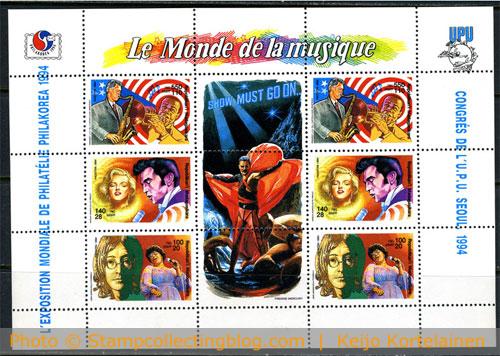 1994 Madagaskar - Miniature sheets like this have their ups and downs on stamp markets. 1994 Madagaskar - Miniature sheets like this have their ups and downs on stamp markets.
