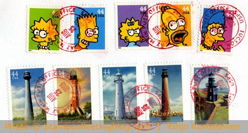 2009 cover from USA. The Simpons and US Lighthouses full sets. 2009 cover from USA. The Simpons and US Lighthouses full sets.