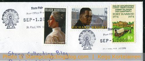 2009 cover from USA with Minnesota State Fair postmark. 2009 cover from USA with Minnesota State Fair postmark.