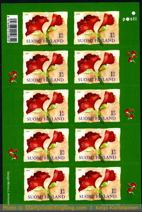 2008 Finland - Christmas postage stamp, international rate. 2008 Finland - Christmas postage stamp, international rate, sheet of ten stamps.