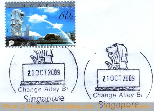 2004 Singapore - skyline. Merlion with Merlion cancel. Michel #1341, cat. value 0.80€ 2004 Singapore - skyline. Merlion with Merlion cancel. Michel #1341, cat. value 0.80€