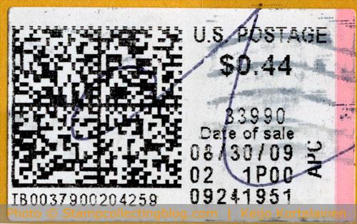 US postage meter label US postage meter label