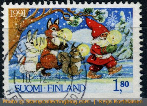 1991 Finland - Christmas postage stamp 1991 Finland - Christmas postage stamp