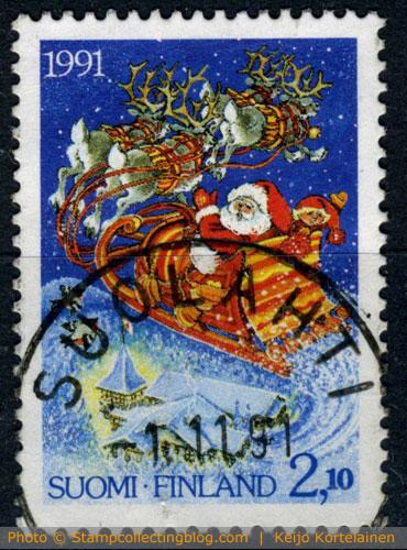1991 Finland - Christmas postage stamp 1991 Finland - Christmas postage stamp