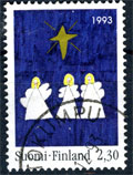 Finnish Christmas postage stamps: They came in booklets