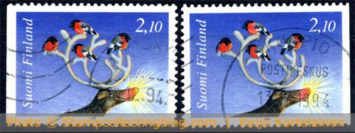 1994 Finland - Christmas postage stamp, booklet stamps 1994 Finland - Christmas postage stamp, booklet stamps