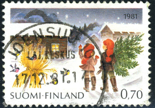 1981 Finland - Christmas postage stamp 1981 Finland - Christmas postage stamp