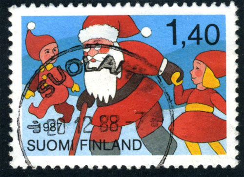 1987 Finland - Christmas postage stamp.