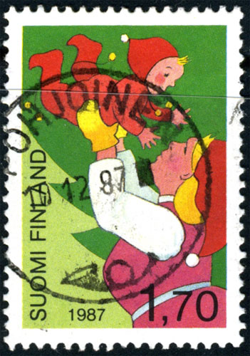 1987 Finland - Christmas postage stamp.