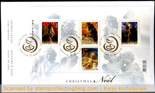 2009 Canada - Christmas souvenir sheet FDC (first day cover). 2009 Canada - Christmas souvenir sheet FDC (first day cover).