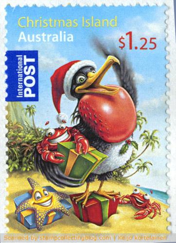 Christmas Island / Australia - International greetings postage stamp. Christmas Island / Australia - International greetings postage stamp.