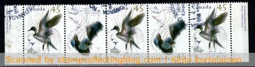 1995 Canada - Migrational fauna. A strip of 5. 1995 Canada - Migrational fauna. A strip of 5.