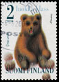 Color shift on Finnish 2nd class Baby Bear postage stamp
