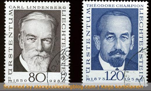 Even more pioneers of philately / stamp collecting on Liechtenstein. These were issued in 1969.